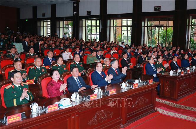 Tổng Bí thư, Chủ tịch nước Tô Lâm và các đại biểu dự Đại hội. Ảnh: Trọng Đức - TTXVN