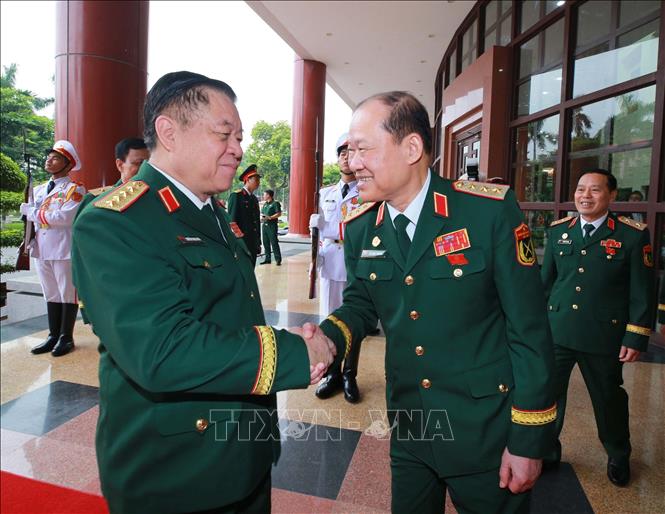Đại tướng Nguyễn Trọng Nghĩa, Ủy viên Bộ Chính trị, Bí thư Trung ương Đảng, Chủ nhiệm Tổng cục Chính trị QĐND Việt Nam tới dự Đại hội. Ảnh: Trọng Đức - TTXVN