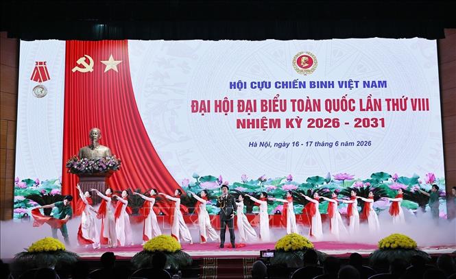Chương trình nghệ thuật chào mừng Đại hội. Ảnh: Doãn Tấn - TTXVN