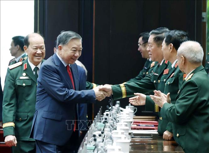 Tổng Bí thư, Chủ tịch nước Tô Lâm với các đại biểu dự Đại hội. Ảnh: Thống Nhất – TTXVN