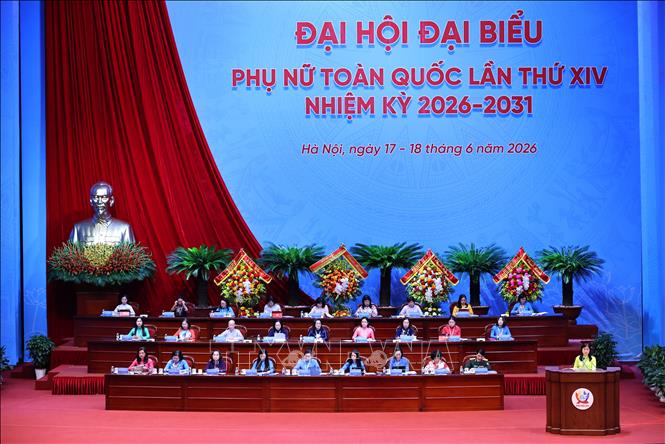 Đoàn Chủ tịch điều hành Đại hội. Ảnh: Minh Đức - TTXVN
