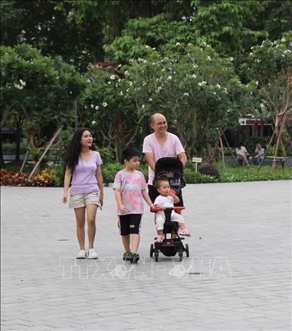 Thành phố Hồ Chí Minh đẩy mạnh mở rộng không gian xanh nhằm cải thiện môi trường và nâng cao chất lượng sống cho người dân. Ảnh: Hồng Đạt - TTXVN