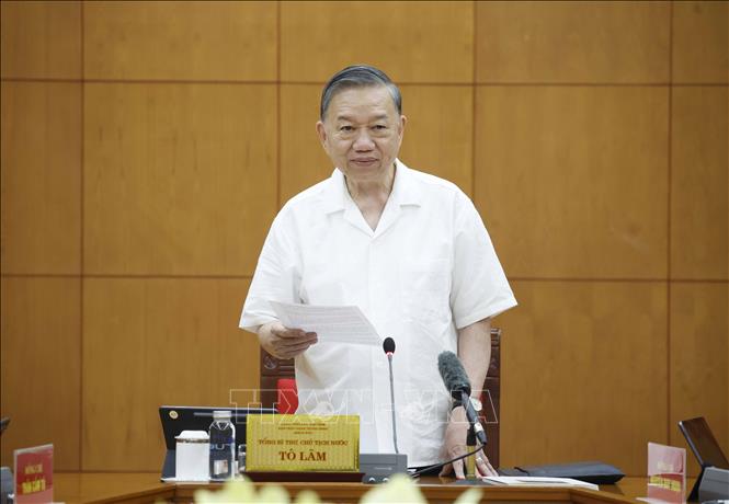 Tổng Bí thư, Chủ tịch nước Tô Lâm phát biểu chỉ đạo. Ảnh: Thống Nhất - TTXVN
