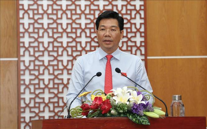Ông Nguyễn Mạnh Hùng, Phó Bí thư Thường trực Tỉnh ủy, Chủ tịch HĐND tỉnh Tây Ninh phát biểu kết luận dự tại Cơ sở 2 (phường Tân Ninh, tỉnh Tây Ninh). Ảnh: Thanh Tân - TTXVN