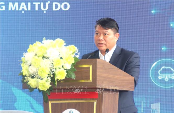 Ông Lê Văn Danh, Phó giám đốc Sở Công Thương Thành phố Hồ Chi Minh phát biểu. Ảnh: Mỹ Phương - TTXVN