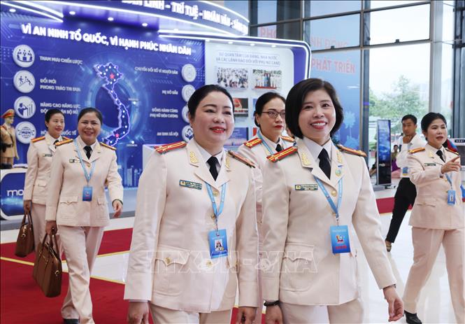 Delegates attend the opening ceremony of the 14th National Congress of the Vietnam Women's Union. VNA Photo