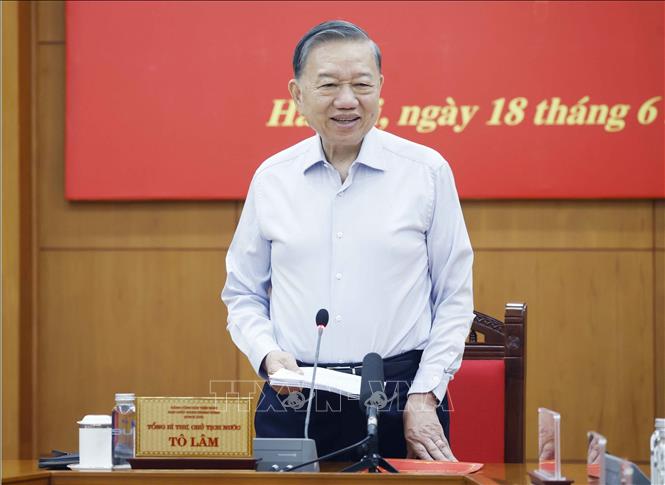 Tổng Bí thư, Chủ tịch nước Tô Lâm phát biểu. Ảnh: Thống Nhất – TTXVN
