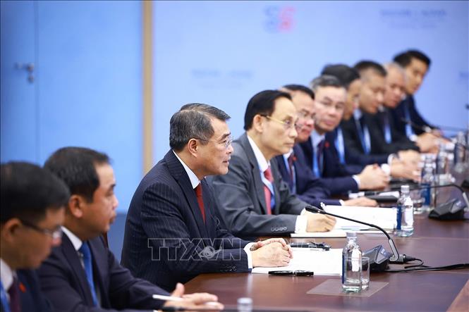 Thủ tướng Lê Minh Hưng phát biểu. Ảnh: Dương Giang – TTXVN