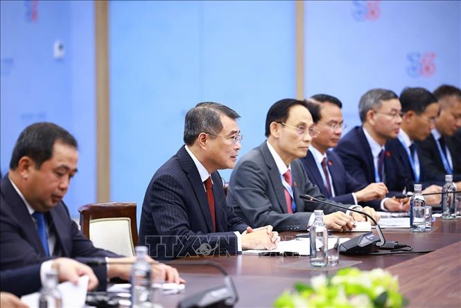 Thủ tướng Lê Minh Hưng phát biểu. Ảnh: Dương Giang – TTXVN