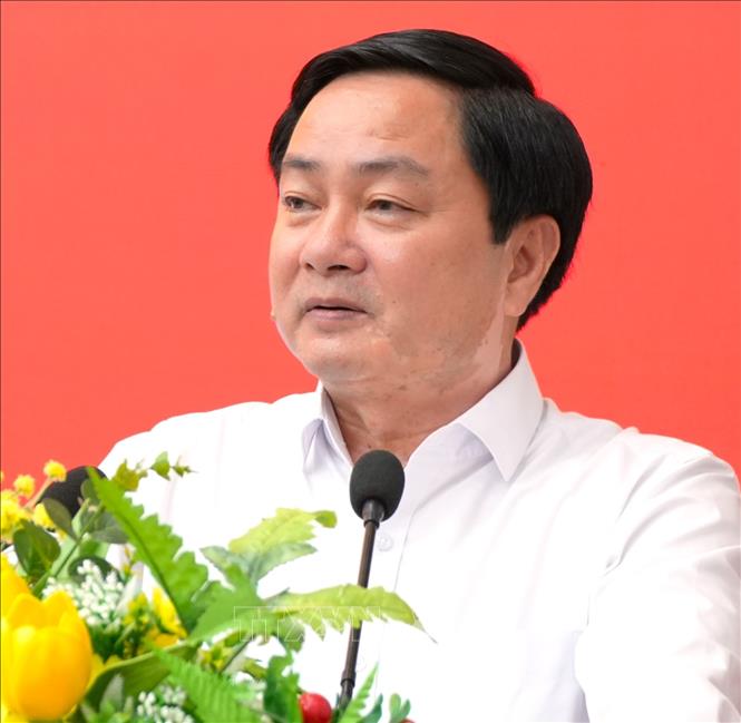 Bí thư Tỉnh ủy Tây Ninh Nguyễn Văn Quyết. Ảnh. Thanh Bình -TTXVN