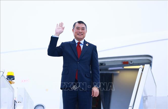 Thủ tướng Lê Minh Hưng kết thúc chuyến tham dự Hội nghị Cấp cao Kỷ niệm 35 năm quan hệ ASEAN - Nga. Ảnh: Dương Giang - TTXVN
