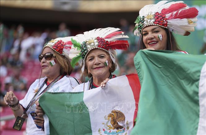 Cổ động viên đội tuyển Mexico. Ảnh: THX/TTXVN