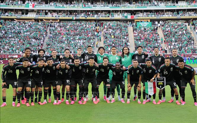 Đội hình xuất phát của đội tuyển Mexico. Ảnh: YONHAP/TTXVN