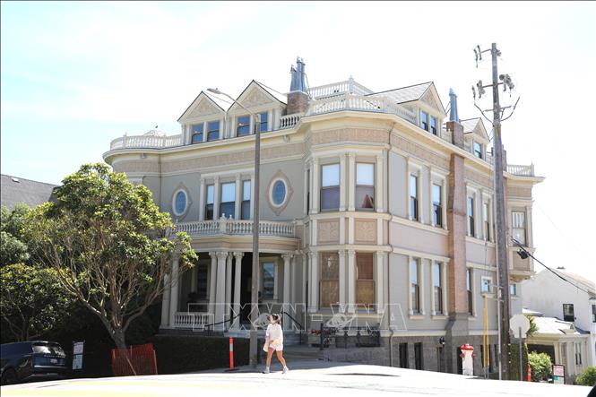 Một biệt thự tại quận hạt San Francisco, bang California. Ảnh: Đoàn Hùng - PV TTXVN tại Mỹ