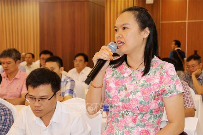 Các đại biểu phát biểu tại cuộc họp báo. Ảnh: Hoài Thu – TTXVN.