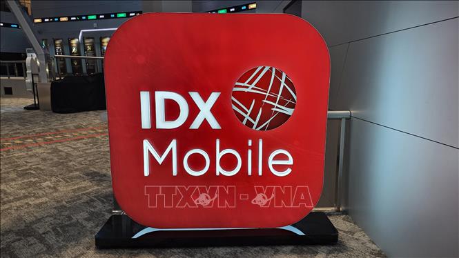 Ứng dụng chính thức của Sàn giao dịch chứng khoán Indonesia (IDX). Ảnh: Minh Thái - Phóng viên TTXVN tại Indonesia.