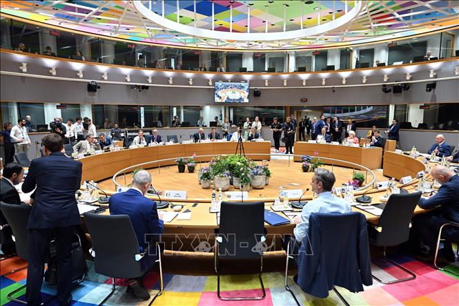 Hội nghị thượng đỉnh Liên minh châu Âu (EU) ở Brussels, Bỉ ngày 19/6/2026. Ảnh: AA/TTXVN