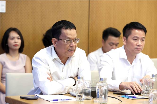Ông Dương Quốc Thanh, nguyên Đại sứ Đặc mệnh Toàn quyền Việt Nam tại Cộng hòa Argentina (kiêm nhiệm Cộng hòa Uruguay và Cộng hòa Paraguay) phát biểu. Ảnh: An Đăng - TTXVN