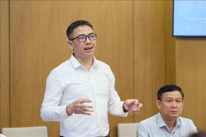 Viện trưởng Viện Đào tạo Báo chí và Truyền thông Phan Văn Kiền phát biểu. Ảnh: An Đăng - TTXVN