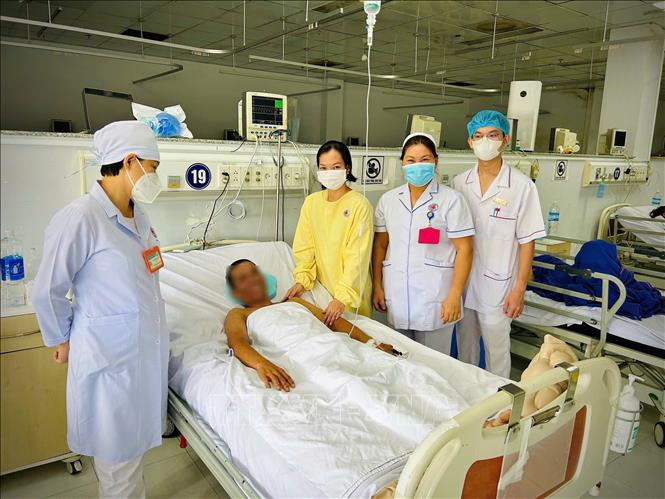 Sức khỏe bệnh nhân ổn định sau gần 1 tháng điều trị. Ảnh: TTXVN phát