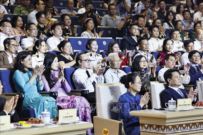 Đại biểu dự Lễ trao giải. Ảnh: Doãn Tấn - TTXVN
