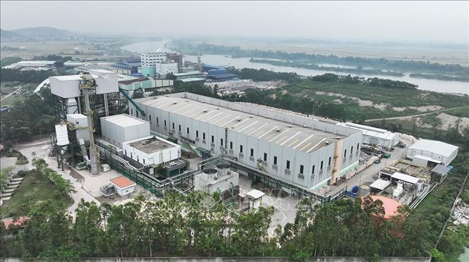 Nhà máy điện rác Thăng Long - Bắc Ninh ở thôn Đồng Sài, xã Phù Lãng, tỉnh Bắc Ninh đã phát điện thương mại từ ngày 30/9/2025. Ảnh: Vũ Sinh – TTXVN  