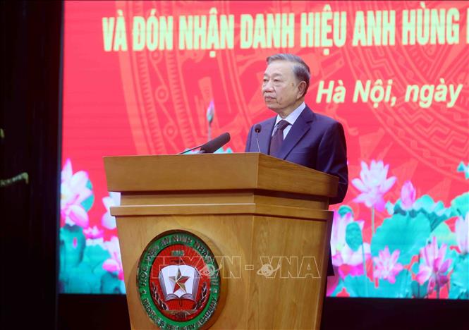 Tổng Bí thư, Chủ tịch nước Tô Lâm phát biểu chỉ đạo. Ảnh: Phạm Kiên - TTXVN