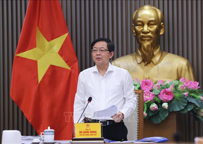 Phó Thủ tướng Hồ Quốc Dũng chủ trì họp Hội đồng thẩm định điều chỉnh Quy hoạch sử dụng đất quốc gia. Ảnh: Lâm Khánh - TTXVN