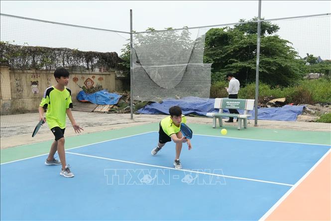 Trẻ em tại Cơ sở Bảo trợ xã hội tổng hợp Bắc Ninh vui chơi thể thao tại sân chơi mới được khánh thành nhân Tháng hành động vì trẻ em năm 2026. Ảnh: Đồng Thúy - TTXVN