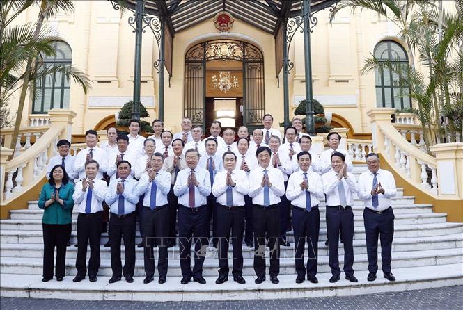 Tổng Bí thư, Chủ tịch nước Tô Lâm và các đại biểu. Ảnh: Thống Nhất – TTXVN
