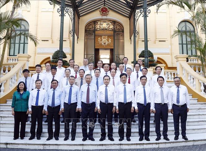 Tổng Bí thư, Chủ tịch nước Tô Lâm và các đại biểu. Ảnh: Thống Nhất – TTXVN
