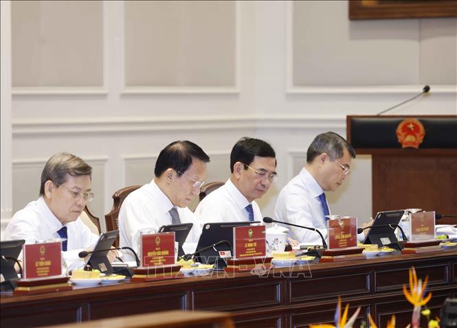 Các đại biểu tham dự Phiên họp thứ nhất Ban Chỉ đạo Trung ương về hoàn thiện thể chế và thực thi pháp luật. Ảnh: Thống Nhất – TTXVN