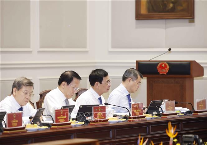 Các đại biểu tham dự Phiên họp thứ nhất Ban Chỉ đạo Trung ương về hoàn thiện thể chế và thực thi pháp luật. Ảnh: Thống Nhất – TTXVN