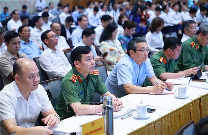 Các đại biểu tham dự Phiên họp chuyên đề về thúc đẩy phát triển khoa học, công nghệ, đổi mới sáng tạo. Ảnh: Dương Giang – TTXVN 
