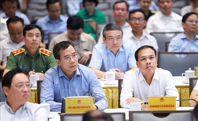 Các đại biểu tham dự Phiên họp chuyên đề về thúc đẩy phát triển khoa học, công nghệ, đổi mới sáng tạo. Ảnh: Dương Giang – TTXVN 
