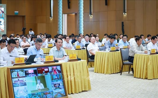 Các đại biểu tham dự Phiên họp chuyên đề về thúc đẩy phát triển khoa học, công nghệ, đổi mới sáng tạo. Ảnh: Dương Giang – TTXVN 
