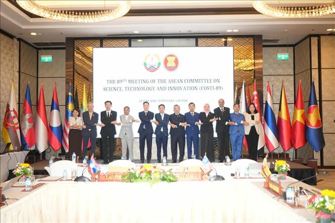 Các đại biểu ASEAN tại Hội nghị COSTI-89. Ảnh: Xuân Tú - PV TTXVN tại Lào