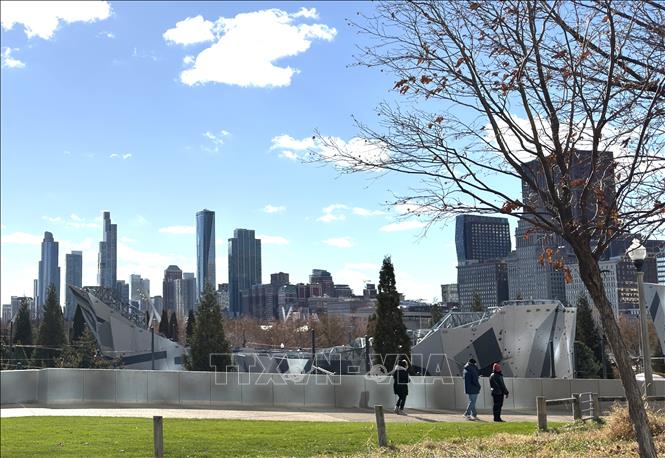 Những tòa nhà chọc trời tại thành phố Chicago (Mỹ). Ảnh: Ngọc Quang – PV TTXVN tại Mỹ