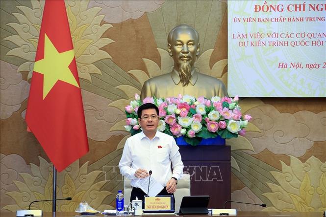 Phó Chủ tịch Quốc hội Nguyễn Hồng Diên phát biểu. Ảnh: Tuấn Anh - TTXVN