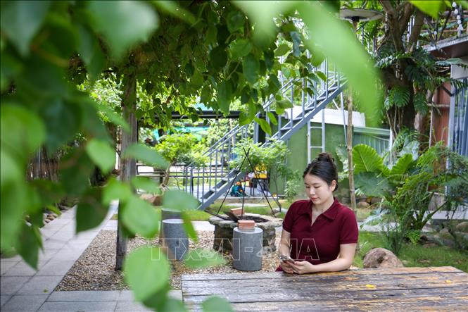 Nền tảng số mở rộng cơ hội để thế hệ trẻ tiếp cận, tìm hiểu và lan tỏa các giá trị văn hóa truyền thống. Ảnh: Giang Phương - TTXVN