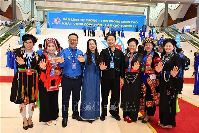 Đại biểu dự phiên Khai mạc trọng thể Đại hội đại biểu toàn quốc Đoàn Thanh niên Cộng sản Hồ Chí Minh lần thứ XIII, nhiệm kỳ 2026-2031. Ảnh: Minh Đức - TTXVN 