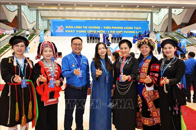 Đại biểu dự phiên Khai mạc trọng thể Đại hội đại biểu toàn quốc Đoàn Thanh niên Cộng sản Hồ Chí Minh lần thứ XIII, nhiệm kỳ 2026-2031. Ảnh: Minh Đức - TTXVN 