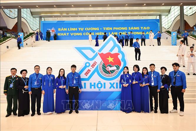 Đại biểu dự phiên Khai mạc trọng thể Đại hội đại biểu toàn quốc Đoàn Thanh niên Cộng sản Hồ Chí Minh lần thứ XIII, nhiệm kỳ 2026-2031. Ảnh: Minh Đức - TTXVN 