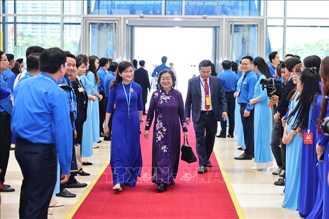 Đại biểu dự phiên khai mạc trọng thể Đại hội đại biểu toàn quốc Đoàn Thanh niên Cộng sản Hồ Chí Minh lần thứ XIII, nhiệm kỳ 2026 - 2031. Ảnh: Minh Đức - TTXVN 
