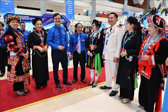 Đại biểu dự phiên khai mạc trọng thể Đại hội đại biểu toàn quốc Đoàn Thanh niên Cộng sản Hồ Chí Minh lần thứ XIII, nhiệm kỳ 2026 - 2031. Ảnh: Minh Đức - TTXVN 
