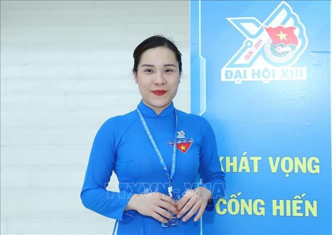 Bí thư Chi đoàn Sở Tài chính Tuyên Quang Chẩu Thị Phương chia sẻ ý kiến về bài phát biểu của Tổng Bí thư, Chủ tịch nước Tô Lâm. Ảnh: Hạnh Quyên - TTXVN