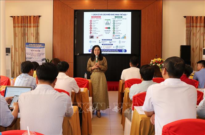 Quang cảnh lớp tập huấn. Ảnh: Phúc Sơn - TTXVN