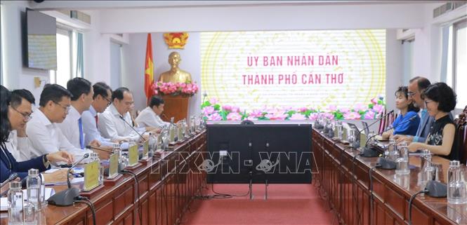 Quang cảnh buổi làm việc. Ảnh: Ngọc Thiện- TTXVN