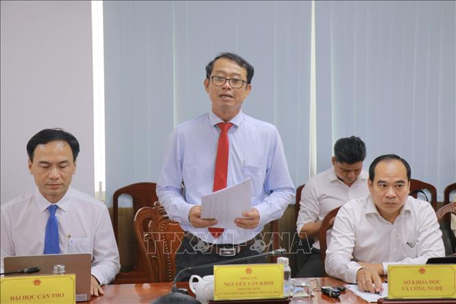 Ông Nguyễn Văn Khởi, Phó Chủ tịch UBND TP Cần Thơ phát biểu. Ảnh: Ngọc Thiện- TTXVN