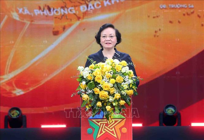 Phó Thủ tướng Phạm Thị Thanh Trà, Chủ tịch Ủy ban Quốc gia phòng, chống AIDS, ma túy, mại dâm phát biểu. Ảnh: Phạm Kiên - TTXVN
